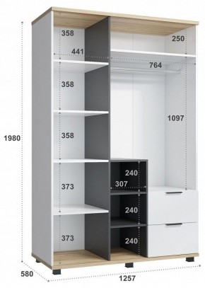 Шкаф платяной СкайЛайт СЛ-03К в Урае - uray.mebel24.online | фото 5