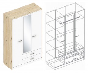 Шкаф "Милана" 3-х створчатый с 2 ящиками в Урае - uray.mebel24.online | фото 3