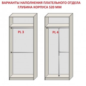 Шкаф распашной серия «ЗЕВС» (PL3/С1/PL2) Серый камень/Небраска натуральный в Урае - uray.mebel24.online | фото 10