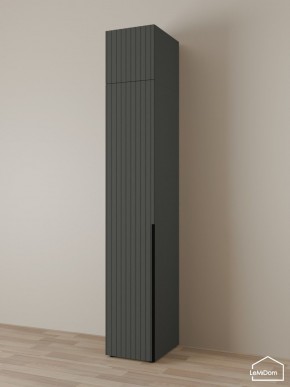 Шкаф с антресолью Linnea MHR-1A-3 2450х400х510 (Графит-М 11.1.25) в Урае - uray.mebel24.online | фото