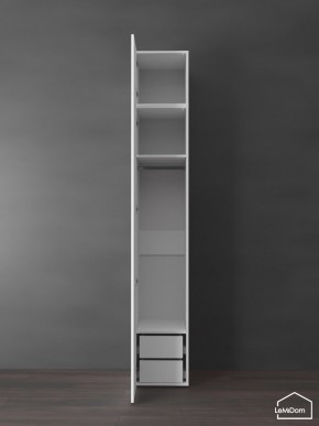 Шкаф с антресолью Linnea MHR-1POA-3 2450х400х510 (Белый-М 11.1.2) в Урае - uray.mebel24.online | фото 5