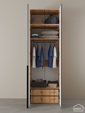 Шкаф с антресолью Linnea MHR-2A-3 2450х800х510 (ДВ-М 11.1.25) в Урае - uray.mebel24.online | фото 6