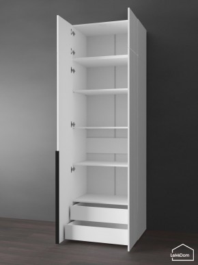 Шкаф с антресолью Linnea MHR-2A-4 2450х800х510 (Белый-М 11.1.1) в Урае - uray.mebel24.online | фото 5