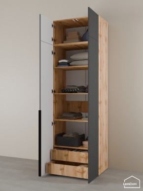 Шкаф с антресолью Linnea MHR-2A-4 2450х800х510 (ДВ-М 11.1.25) в Урае - uray.mebel24.online | фото 5