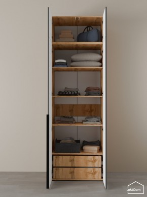 Шкаф с антресолью Linnea MHR-2A-4 2450х800х510 (ДВ-М 11.1.25) в Урае - uray.mebel24.online | фото 7