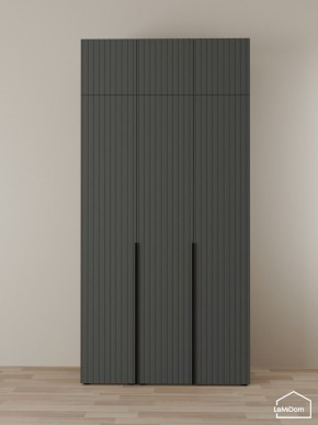 Шкаф с антресолью Linnea MHR-3A-2 2450х1200х510 (Графит-М 11.1.25) в Урае - uray.mebel24.online | фото