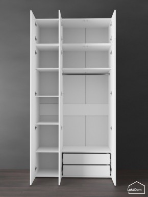 Шкаф с антресолью Linnea MHR-3POA-2 2450х1200х510 (Белый-М 11.1.1) в Урае - uray.mebel24.online | фото 6