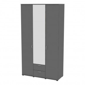 Шкаф с зеркалом Ольга H54_M (Графит) в Урае - uray.mebel24.online | фото