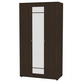 Шкаф с зеркалом "Алиса (H5_M)" с торцевой ручкой (Венге) в Урае - uray.mebel24.online | фото