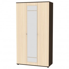 Шкаф с зеркалом "Алиса (H5_M)" с торцевой ручкой (Венге-ДМ) в Урае - uray.mebel24.online | фото