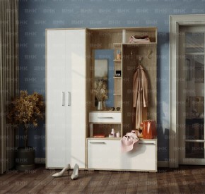 Шкаф Канзас (Дуб Сонома/Белый) в Урае - uray.mebel24.online | фото 2