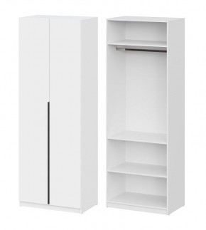 Шкаф ШК-5 + 2 полки (800) Белый текстурный в Урае - uray.mebel24.online | фото
