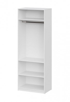 Шкаф ШК-5 + 2 полки (800) Белый текстурный в Урае - uray.mebel24.online | фото 3