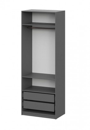 Шкаф ШК-5 + 2 полки + ящики (800) Графит в Урае - uray.mebel24.online | фото 4