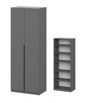 Шкаф ШК-5 + 4 полки (800) Графит в Урае - uray.mebel24.online | фото 1