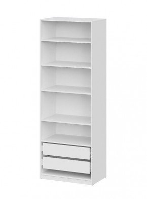 Шкаф ШК-5 + 4 полки + ящики (800) Белый текстурный в Урае - uray.mebel24.online | фото