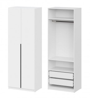 Шкаф ШК-5 + 2 полки + ящики (800) Белый текстурный в Урае - uray.mebel24.online | фото