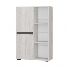 Шкаф стеллаж Мрия ШК-16 (Бетон пайн светлый/Графит) в Урае - uray.mebel24.online | фото