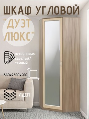 Шкаф угловой Дуэт Люкс с зеркалом в Урае - uray.mebel24.online | фото 3
