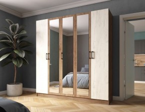 Шкаф Вегас 2000 Дуб крафт табачный/Дуб крафт белый в Урае - uray.mebel24.online | фото 1