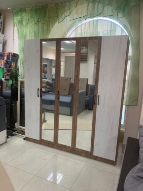 Шкаф Вегас 2000 Дуб крафт табачный/Дуб крафт белый в Урае - uray.mebel24.online | фото 3