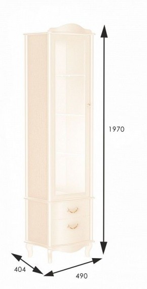 Шкаф-витрина Джульетта в Урае - uray.mebel24.online | фото 2