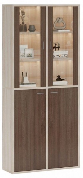 Шкаф-витрина Домино СУ(ш2в2)+2ФС+2ФГ в Урае - uray.mebel24.online | фото 2