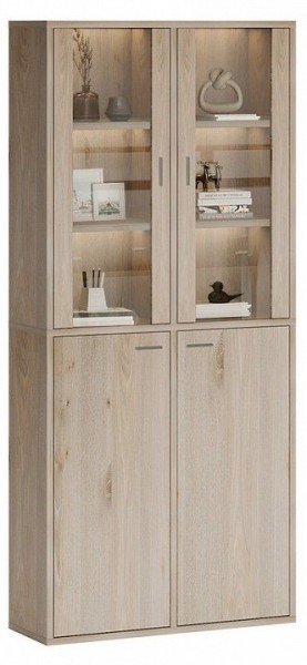 Шкаф-витрина Домино СУ(ш2в2)+2ФС+2ФГ в Урае - uray.mebel24.online | фото 2