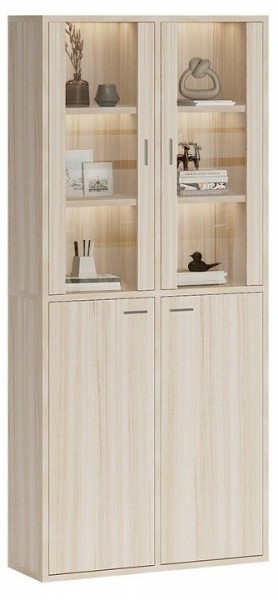 Шкаф-витрина Домино СУ(ш2в2)+2ФС+2ФГ в Урае - uray.mebel24.online | фото 2