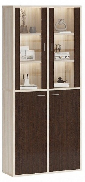 Шкаф-витрина Домино СУ(ш2в2)+2ФС+2ФГ в Урае - uray.mebel24.online | фото 2