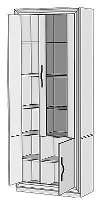Шкаф-витрина Нобиле ШВтВ-ФСД-ФГК в Урае - uray.mebel24.online | фото