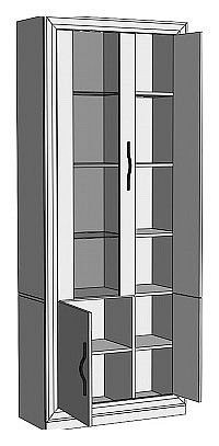 Шкаф-витрина Нобиле ШВтВ-ФСД-ФГК в Урае - uray.mebel24.online | фото 2