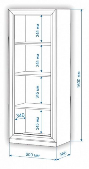 Шкаф-витрина Нобиле ВтН-ФСД в Урае - uray.mebel24.online | фото 2