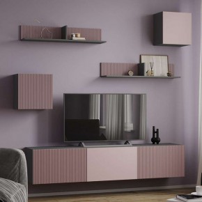 Сириния Куб 2 серый графит/МДФ пудра в Урае - uray.mebel24.online | фото 3