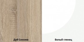 СОФИ Гостиная (модульная) дуб сонома/белый глянец в Урае - uray.mebel24.online | фото 4