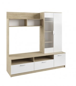 СОФИ Гостиная (модульная) дуб сонома/белый глянец в Урае - uray.mebel24.online | фото 8