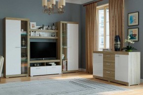 СОНАТА ГОСТИНАЯ НАБОР №ДСБГ-2 (Дуб сонома/Белый глянец) в Урае - uray.mebel24.online | фото
