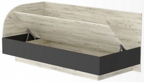 СОНАТА КРС- 900 Кровать (софа) с ПМ (дуб крафт белый/антрацит) в Урае - uray.mebel24.online | фото 2