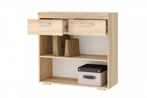 СОНАТА ТС-900 Тумба 2дв, 2ящ. (дуб сонома/белый глянец) в Урае - uray.mebel24.online | фото 2