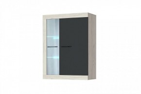 СОНАТА ВНС-800 Шкаф-витрина навесная (крафт белый/антрацит) в Урае - uray.mebel24.online | фото