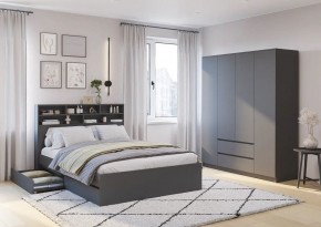 Спальня Симпл (графит) модульная в Урае - uray.mebel24.online | фото
