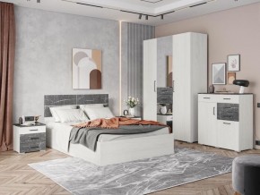 Спальня Теана Ясень Анкор светлый/Мрамор дарк в Урае - uray.mebel24.online | фото