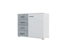 Спальный гарнитур NOVA (модульный) белый/бетон в Урае - uray.mebel24.online | фото 7