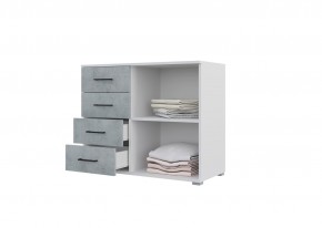 Спальный гарнитур NOVA (модульный) белый/бетон в Урае - uray.mebel24.online | фото 8