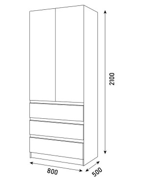 Спальный гарнитур Парус (Белый/Белый) модульный в Урае - uray.mebel24.online | фото 22