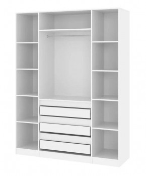 Спальный гарнитур Парус (Белый/Графит) модульный в Урае - uray.mebel24.online | фото 12