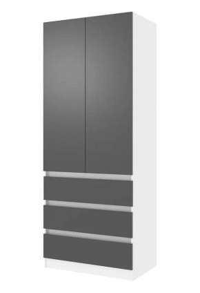 Спальный гарнитур Парус (Белый/Графит) модульный в Урае - uray.mebel24.online | фото 7