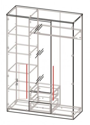 Спальный гарнитур Роксана (модульный) ЯШС в Урае - uray.mebel24.online | фото 5