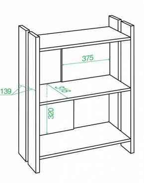 Стеллаж Домино Лайт СТЛ-ОН в Урае - uray.mebel24.online | фото 3