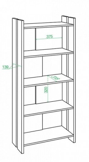 Стеллаж Домино Лайт СТЛ-ОВ в Урае - uray.mebel24.online | фото 2
